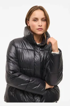 Vilidda L/S Shinny Puffer Short Jacket