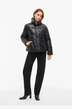 Vilidda L/S Shinny Puffer Short Jacket