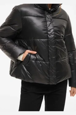 Vilidda L/S Shinny Puffer Short Jacket