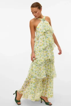 Vmfelicia Sl Ruffle Maxi Dress