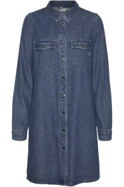 Vmjennie Ls Short Denim Dress Mix