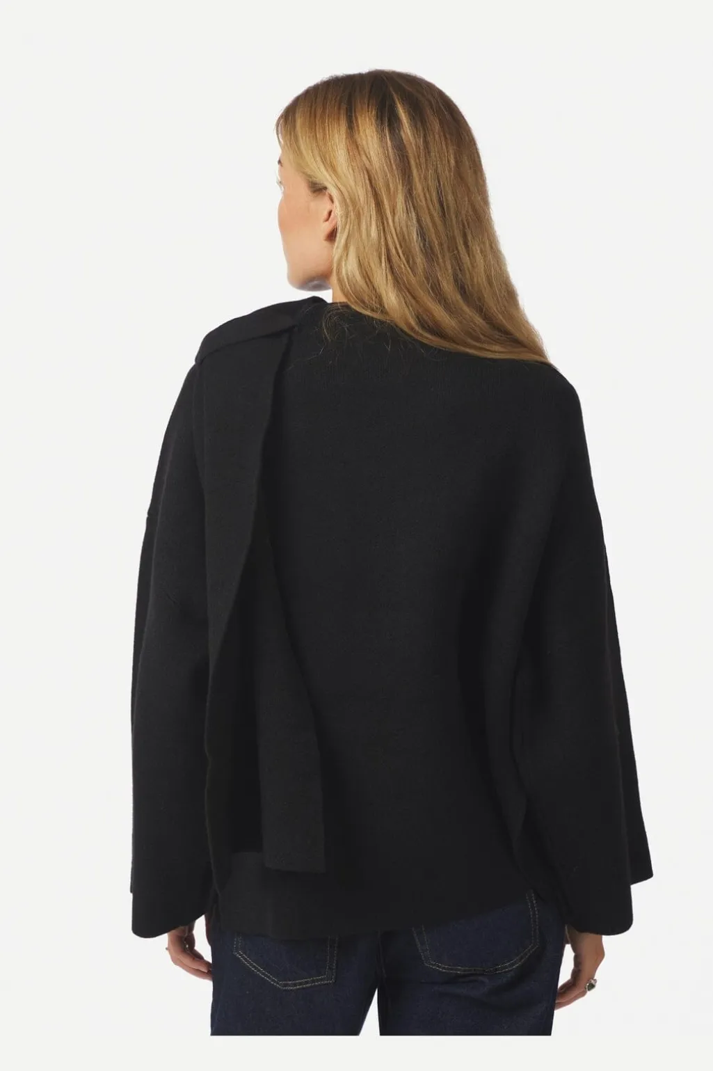 Wals Knit Scarf Blouse 166203