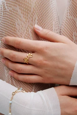 Wild Poppy Ring r-364-gp