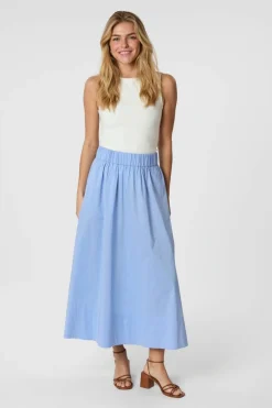 Yara Long Poplin Skirt 163076