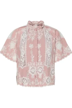 Yasemina Ss Embroidered Shirt Fest