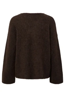 Yaslimo Ls Mohair Blend Knit Pullover