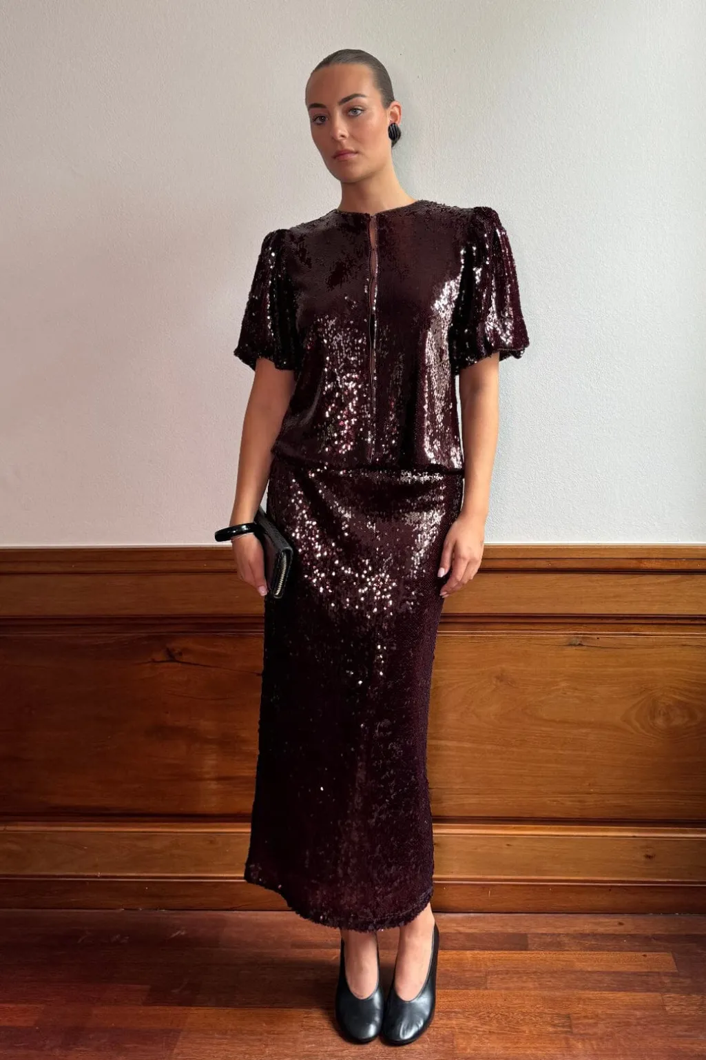 Yasroyalina 2/4 Sequin Top