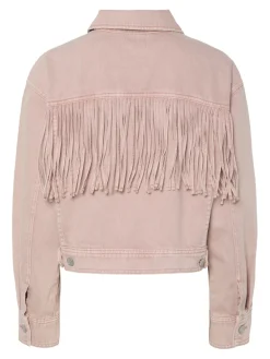 Yassun Ls Crop Denim Jacket Fest