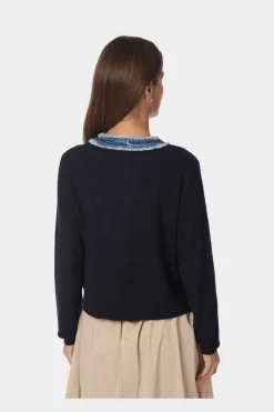 Zelma Knit Denim Cardigan 167245