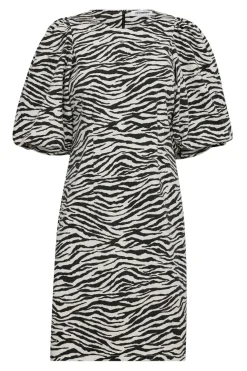Zioncc Zebra Crop Puff Dress 36396